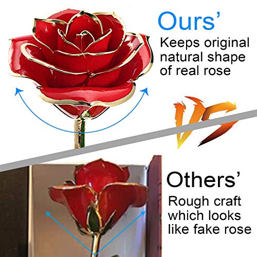 Gomyhom | 24k vergoldete Rose – Handgefertigt - 4