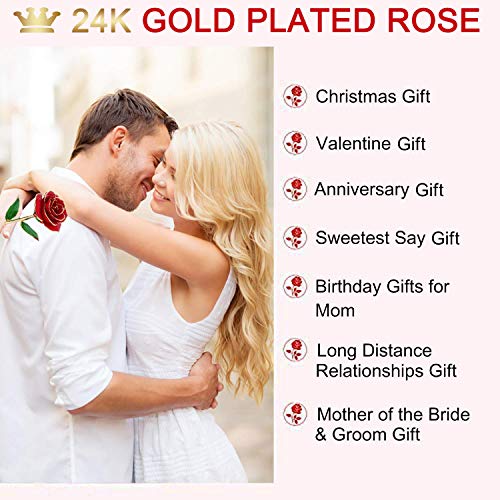 Gomyhom | 24k vergoldete Rose – Handgefertigt - 6