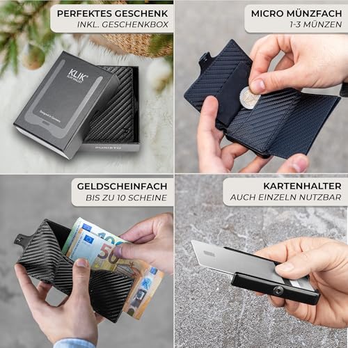 KLIK Minimal Slim Wallet Test | Mini Kreditkartenetui von PURISTO  - 2